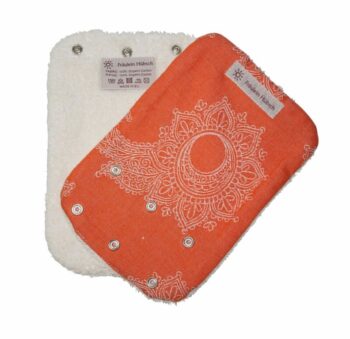 Teething Pads "Floral Orange"