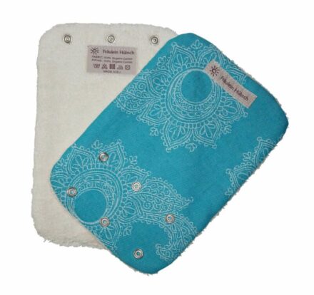 Teething Pads "Floral Turquoise"