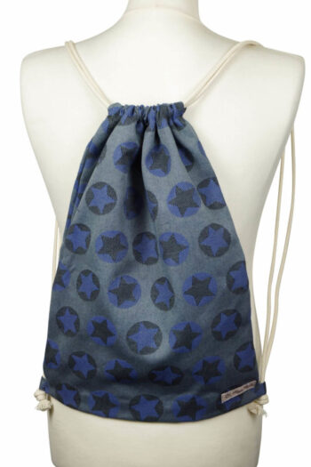Gym Bag Fräulein Hübsch blue and gray stars