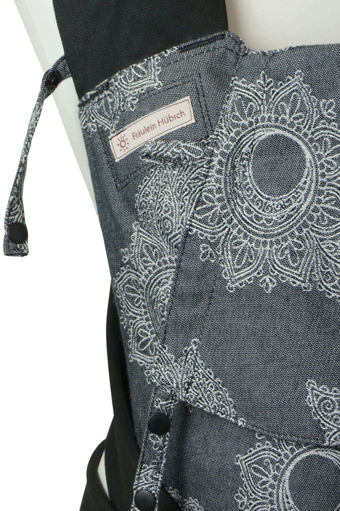 Mei Tai Babysize Floral Anthracite Detail