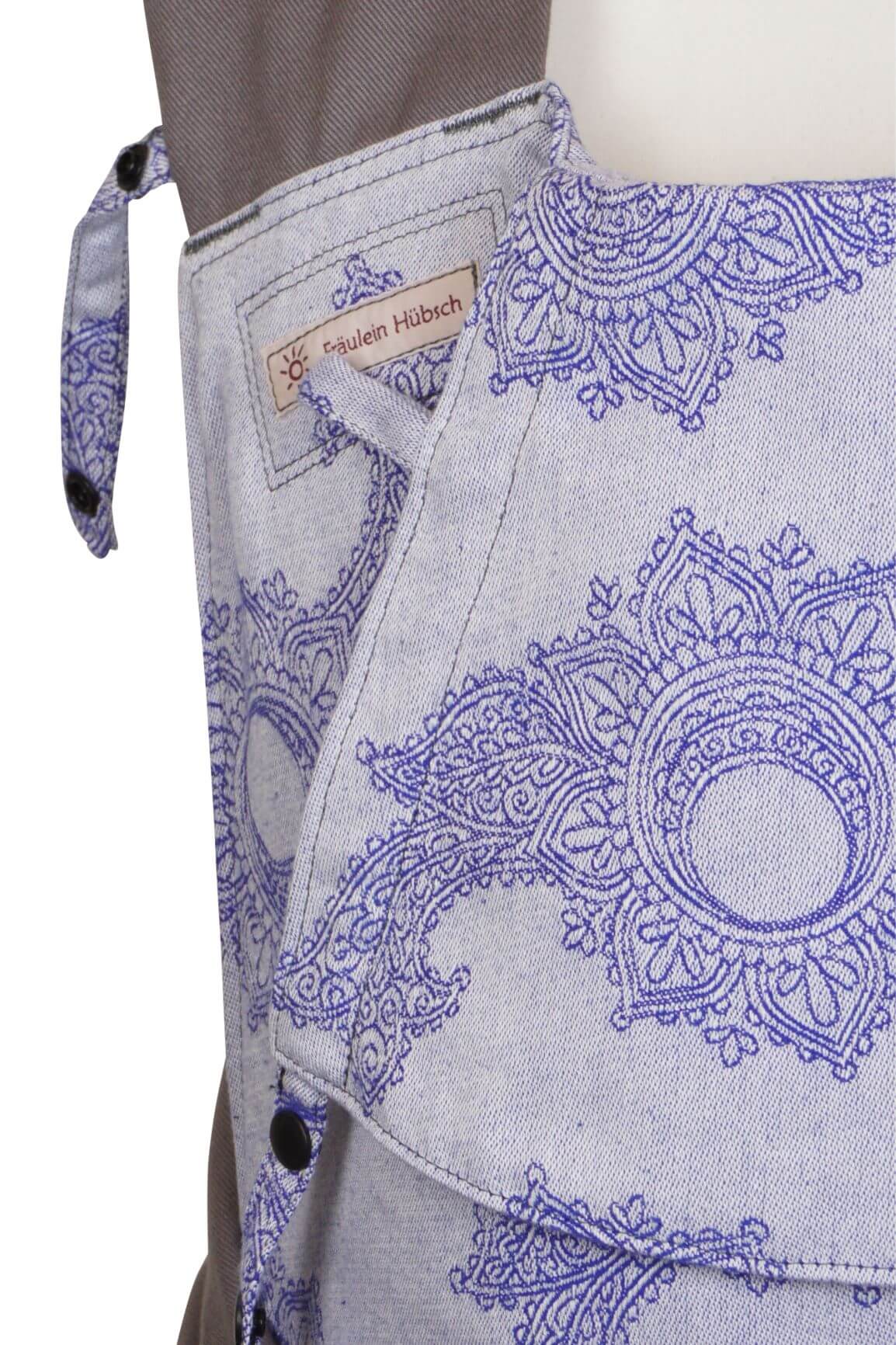 Mei Tai Babysize Floral Marine Light Detail