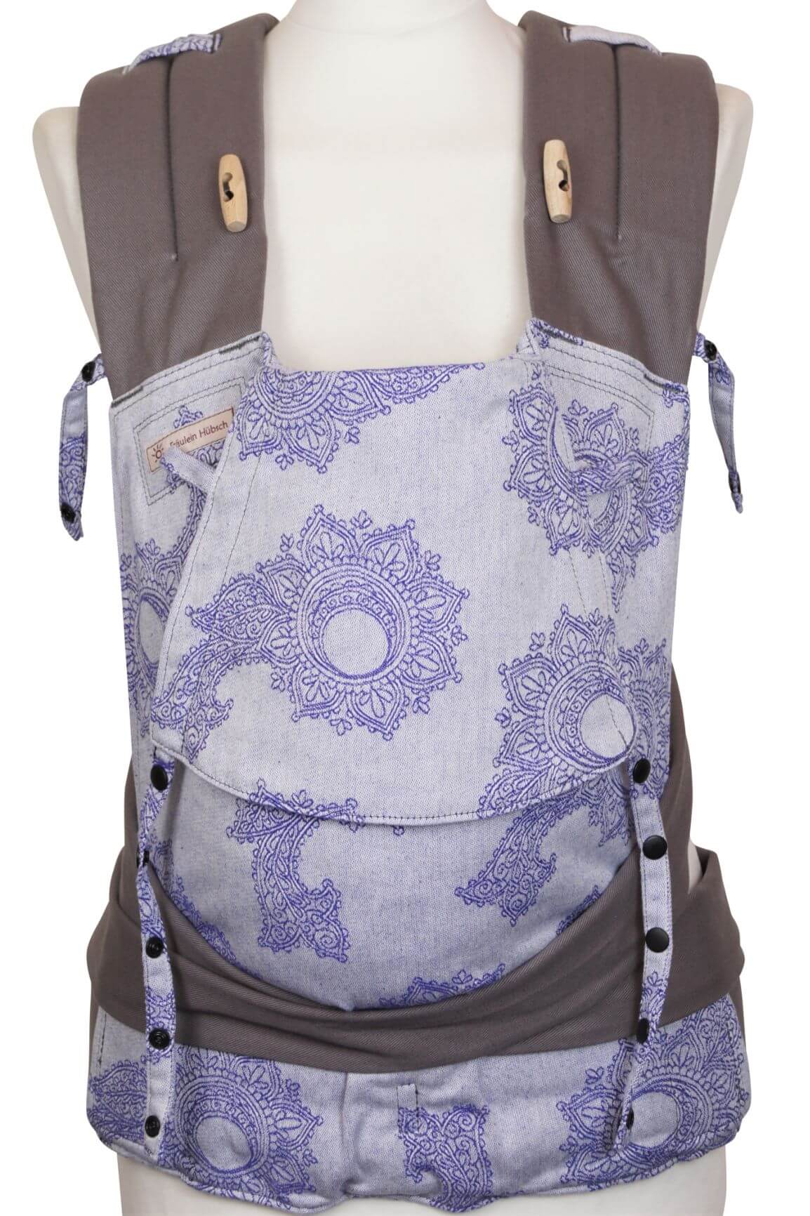 Mei Tai Babysize Floral Marine Light Frontal