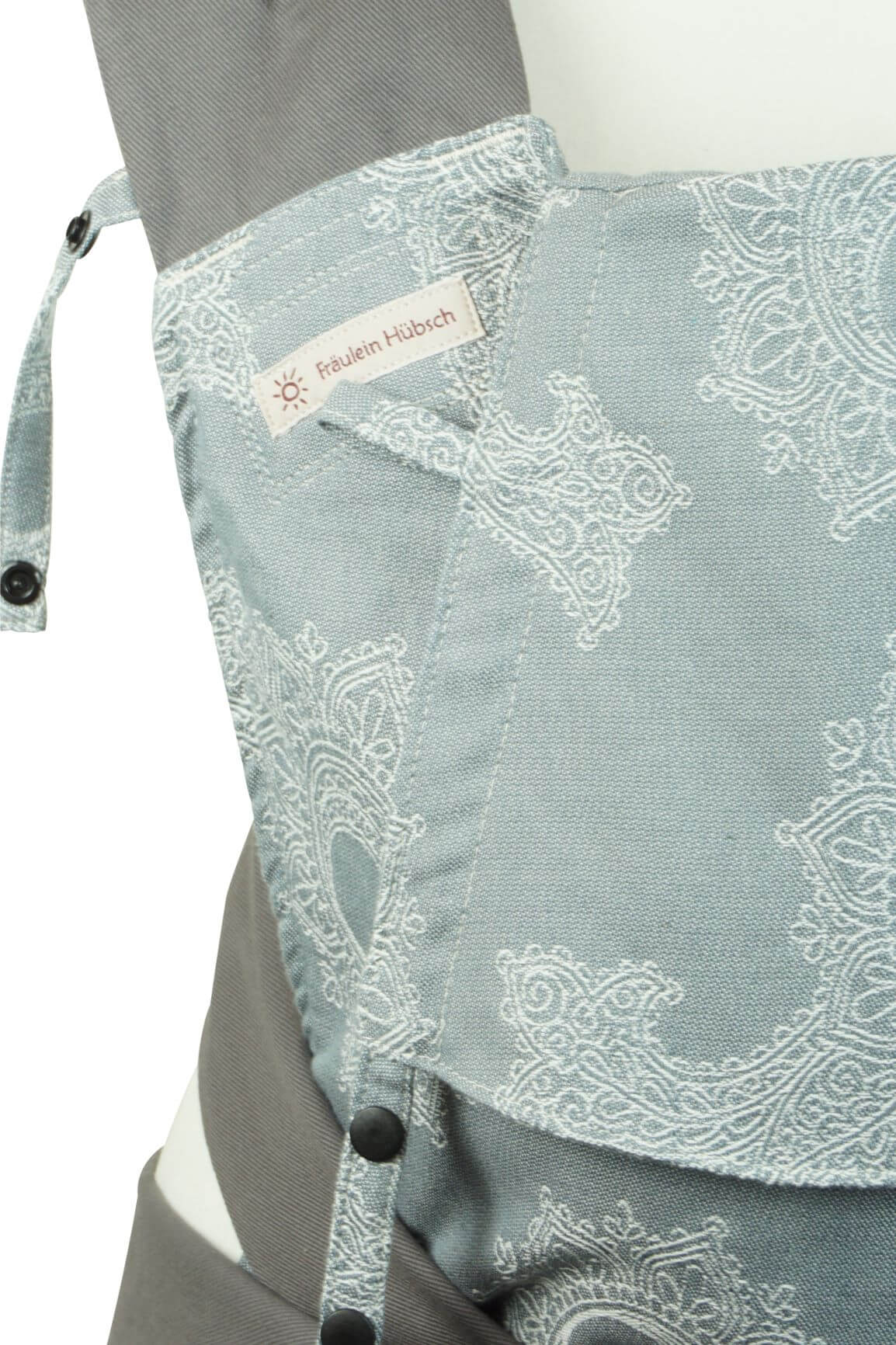Mei Tai Babysize Floral Silver Detail