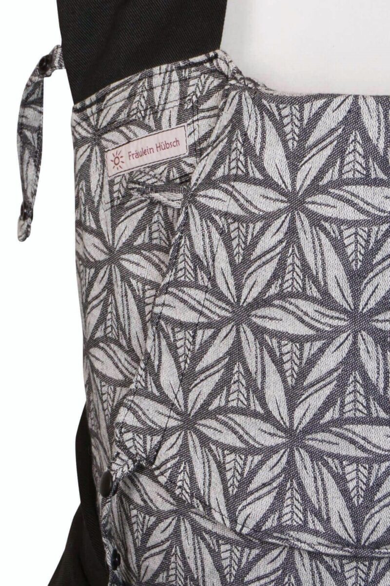 Mei Tai BabysizeLorelei Anthrazit Detailansicht