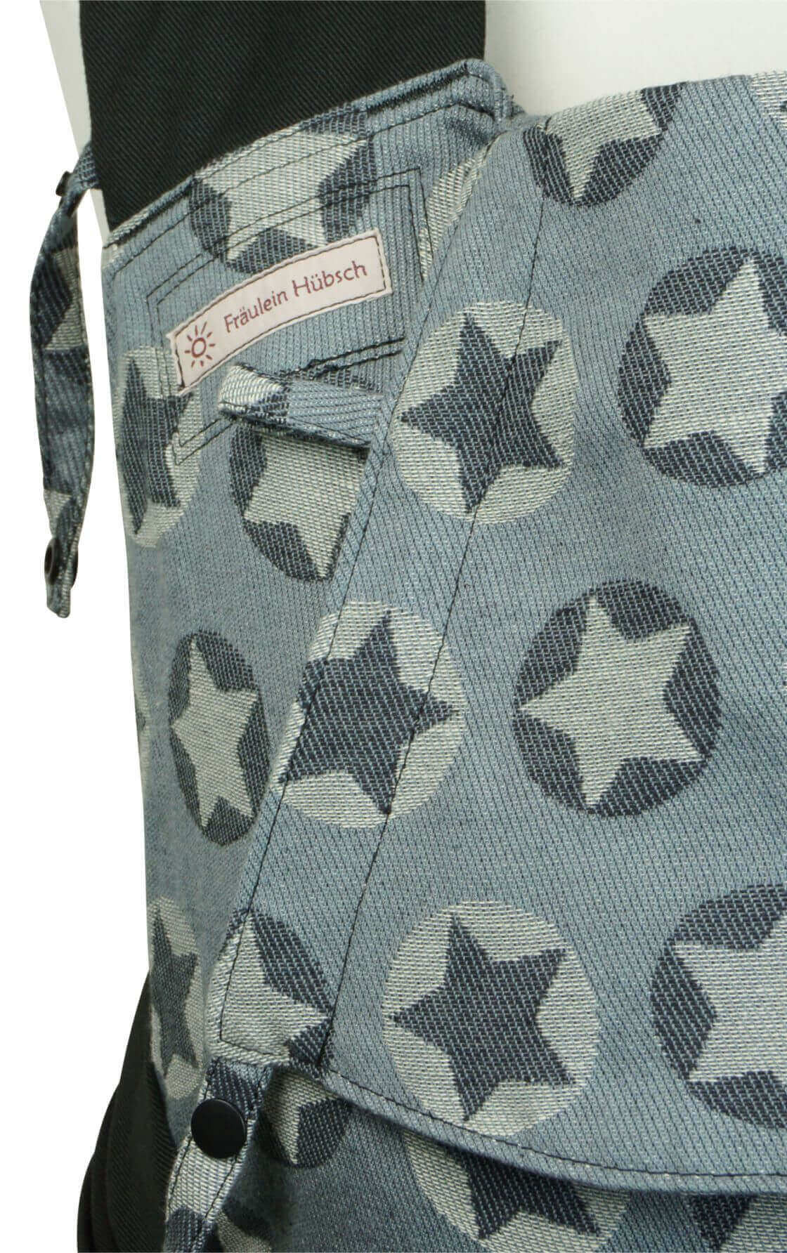 Mei Tai Babysize Stars all Over Weiß Detail
