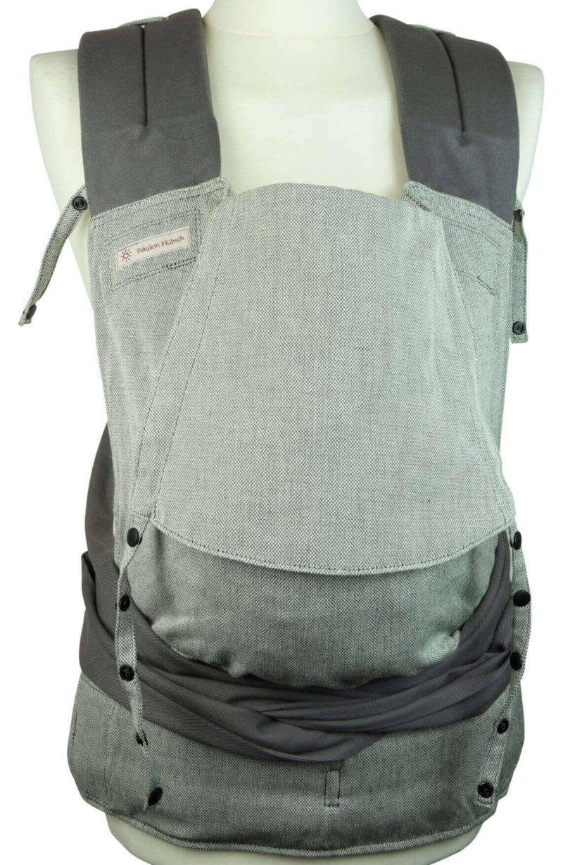 Babytrage Fräulein Hübsch Soft Tai Toddlersize einfärbig Hellgrau