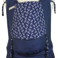 Babycarrier Soft Tai Toddlersize Darkblue with white Anchors