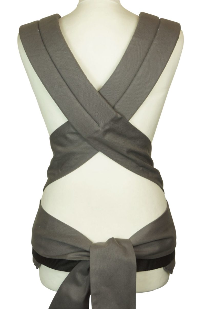 Shoulder Straps Mei Tai Grey Backview Grey shoulder straps from Babycarrier Mei Tai Fräulein Hübsch Mei Tai