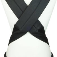 Black shoulder straps from Babycarrier Fräulein Hübsch Mei Tai