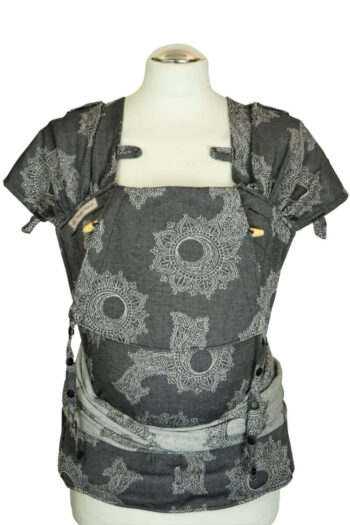 Babycarrier WrapCon Babysize "Floral Anthracite"