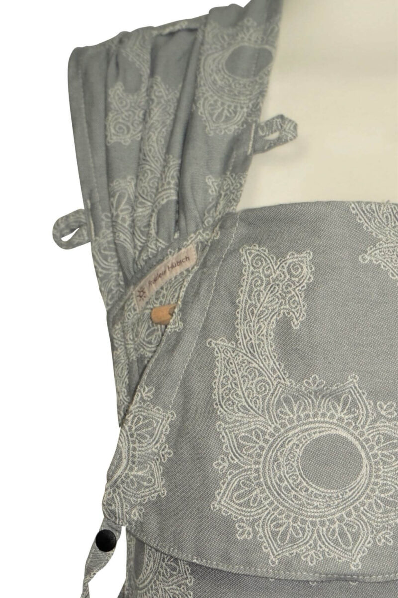 WrapCon Babysize Floral Silber Detailansicht