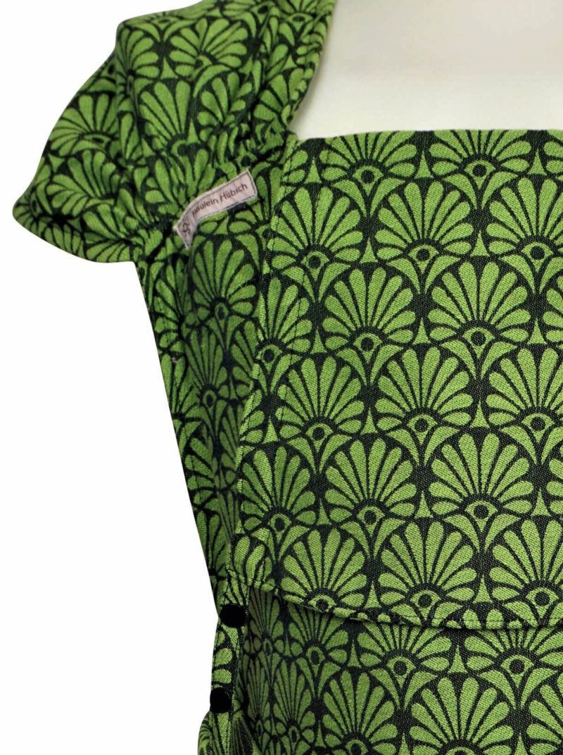 Babytrage WrapCon Toddlersize Penelope Grün Babytrage Fräulein Hübsch WrapCon Toddlersize hellgrün mit floralen Motiv