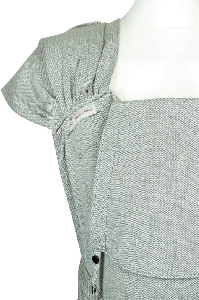 Babytrage Fräulein Hübsch WrapCon Toddlersize einfärbig hellgrauer Tragetuchstoff