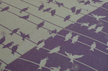Sling Size 5 "Birds on an wire Lila"