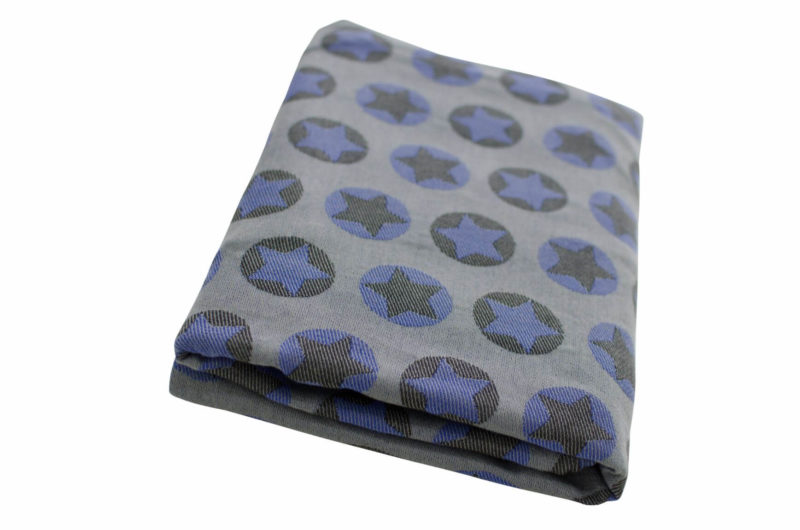 Tragetuch StarsAllOver Marine Fräulein Hübsch Tragetuch mit schwarzen und blauen Sternen