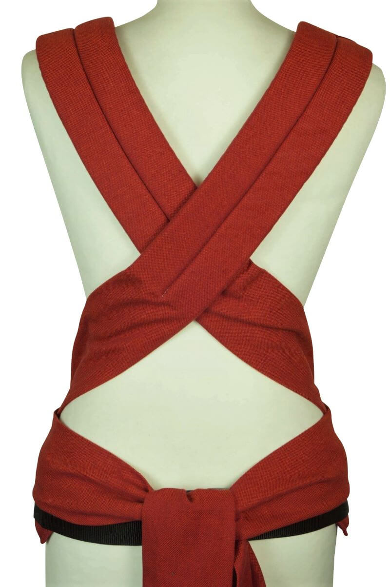 SoftTai Träger Terracotta Babytrage Soft Tai Fräulein Hübsch Terrakotta Rückansicht