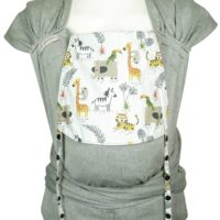 Babycarrier WrapCon Toddlersize with animals from the jungle and savannah