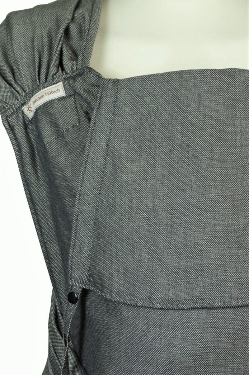 WrapCon Toddlersize Graphite Babytrage Fräulein Hübsch WrapCon Toddlersize komplett einfärbig Dunkelgrau