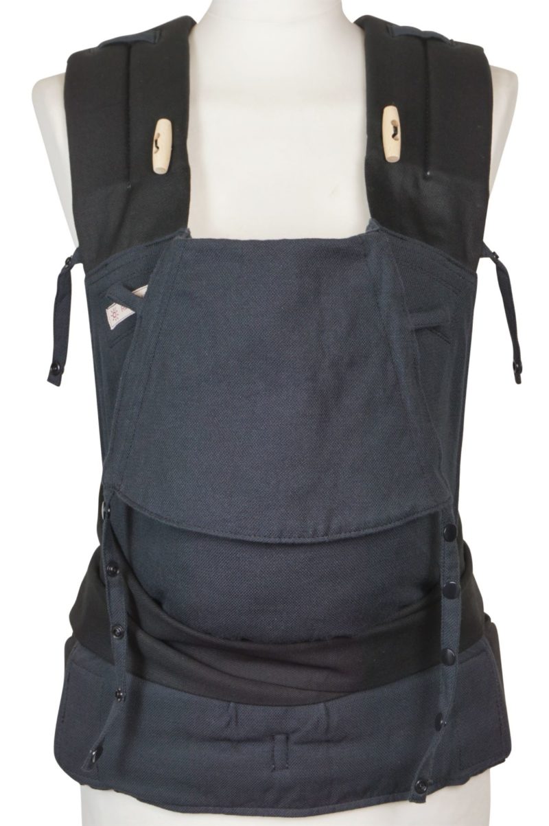 Babytrage Fräulein Hübsch Mei Tai Babysize komplett schwarz